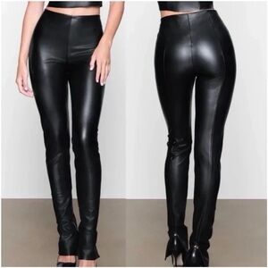 SKIMS faux leather leggings xxs
